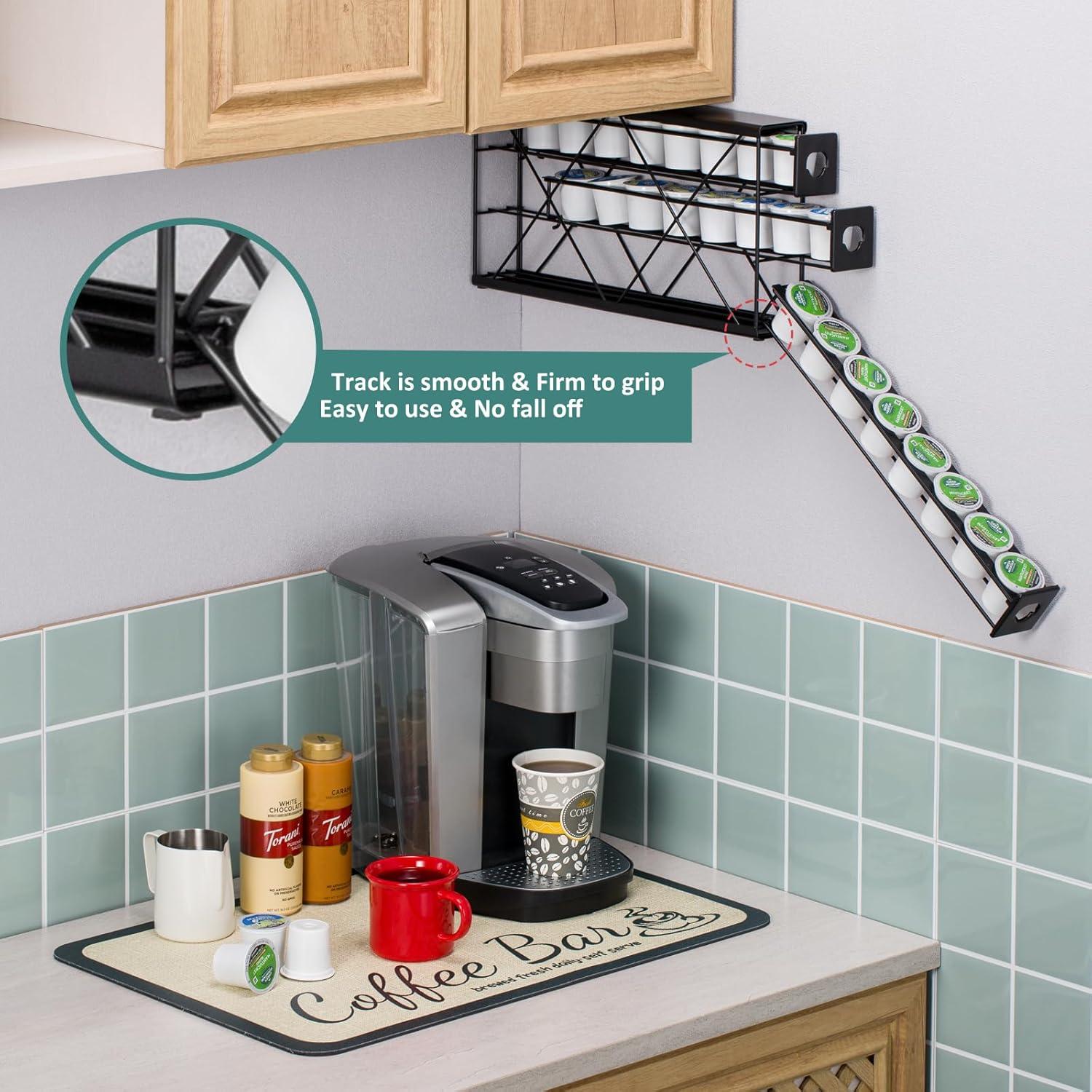 Soporte para tazas K Rice rat 3 niveles metal negro 24 cápsulas