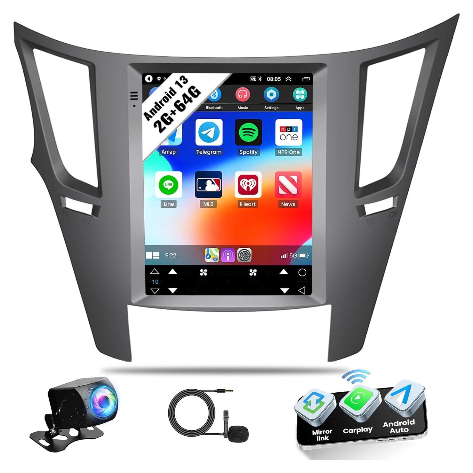 Estéreo de Coche Android SIXWIN 2G+64G para Subaru 2010-2014