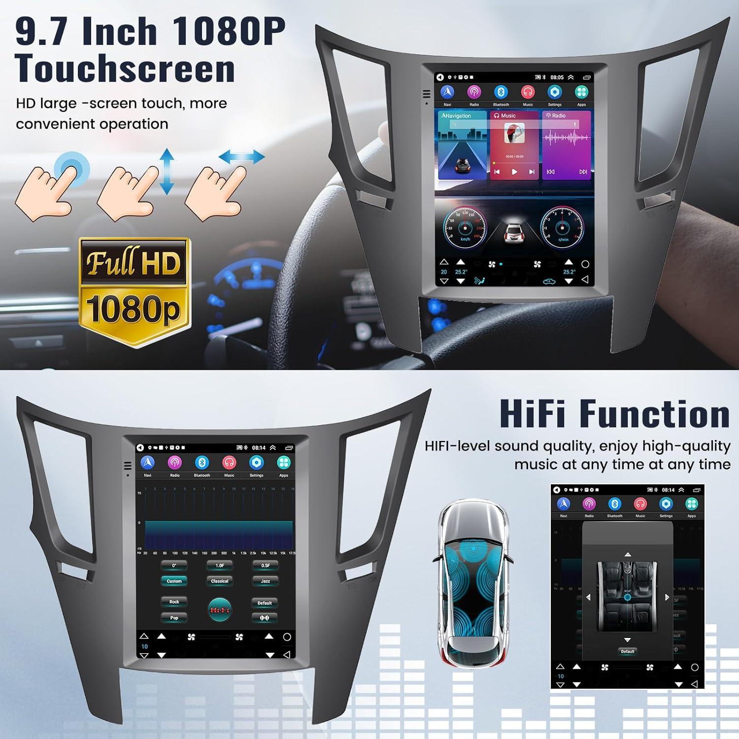 Estéreo de Coche Android SIXWIN 2G+64G para Subaru 2010-2014