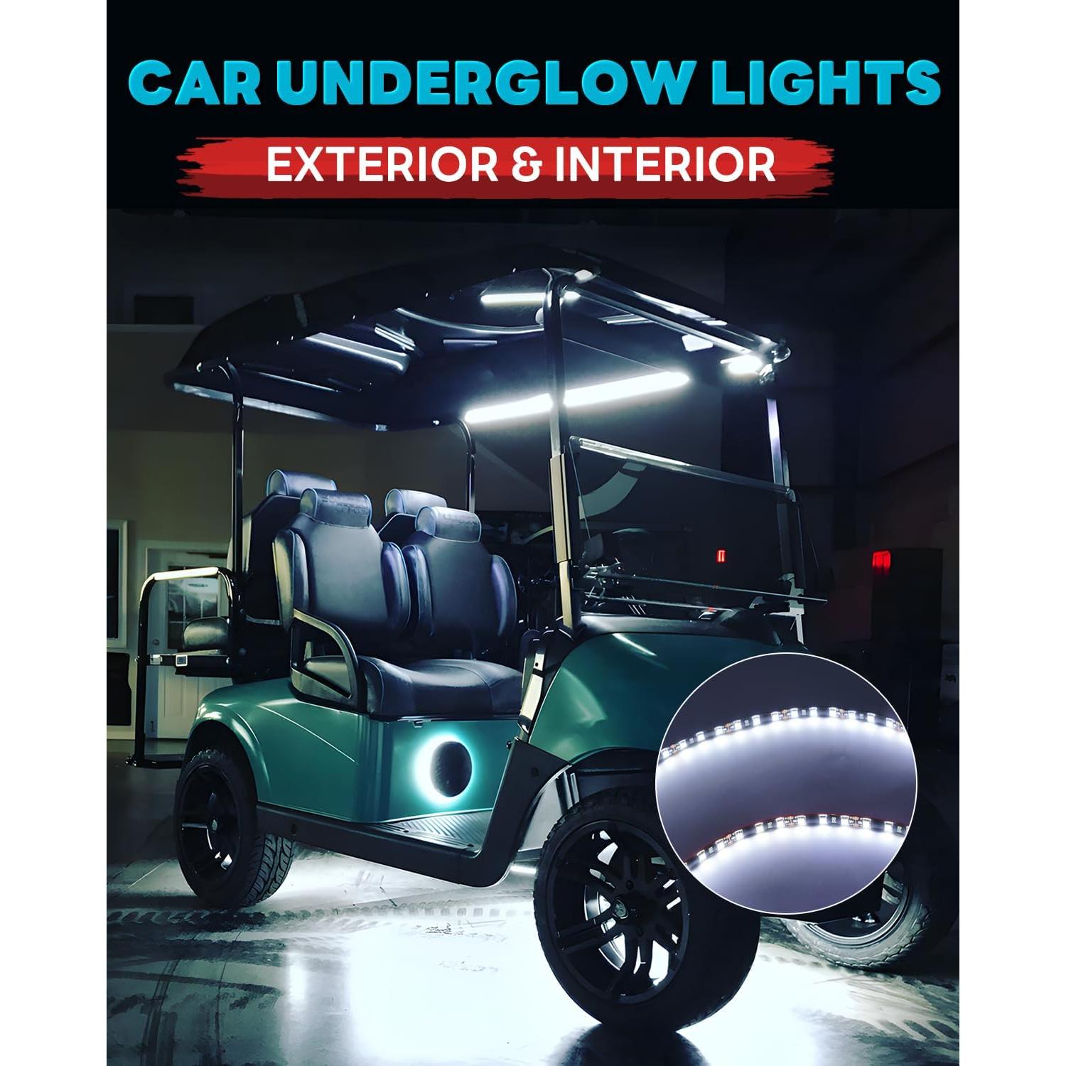 Tira de Luz LED 12V Miisiya 60 cm Impermeable Paquete de 4