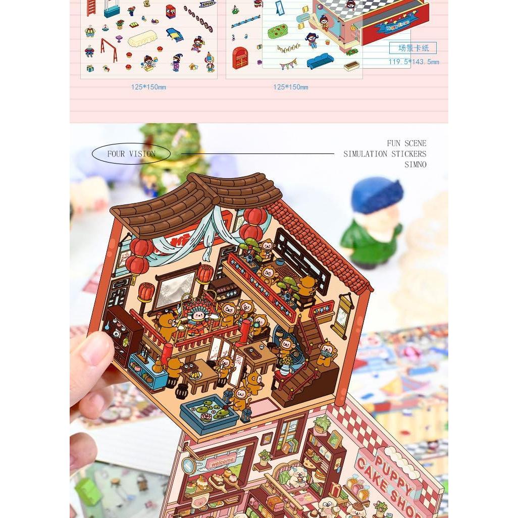 8 Stickers 3D Creativos Limvoo para Aliviar Estrés