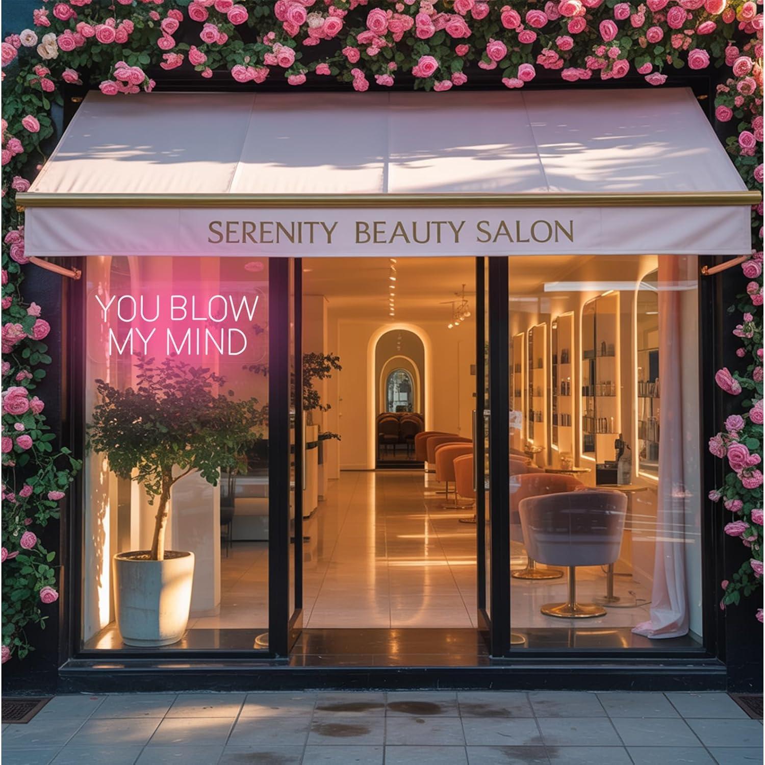 Letrero de Neón LED You Blow My Mind 40.6x17 cm Spa Belleza