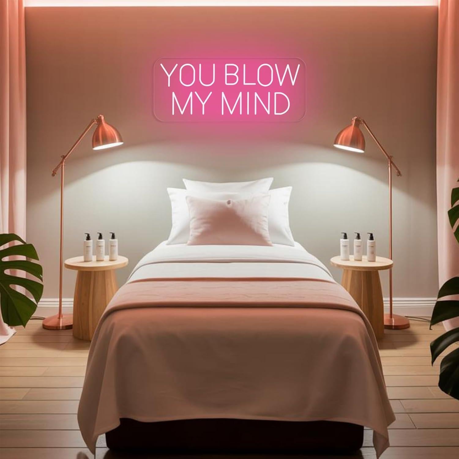 Letrero de Neón LED You Blow My Mind 40.6x17 cm Spa Belleza