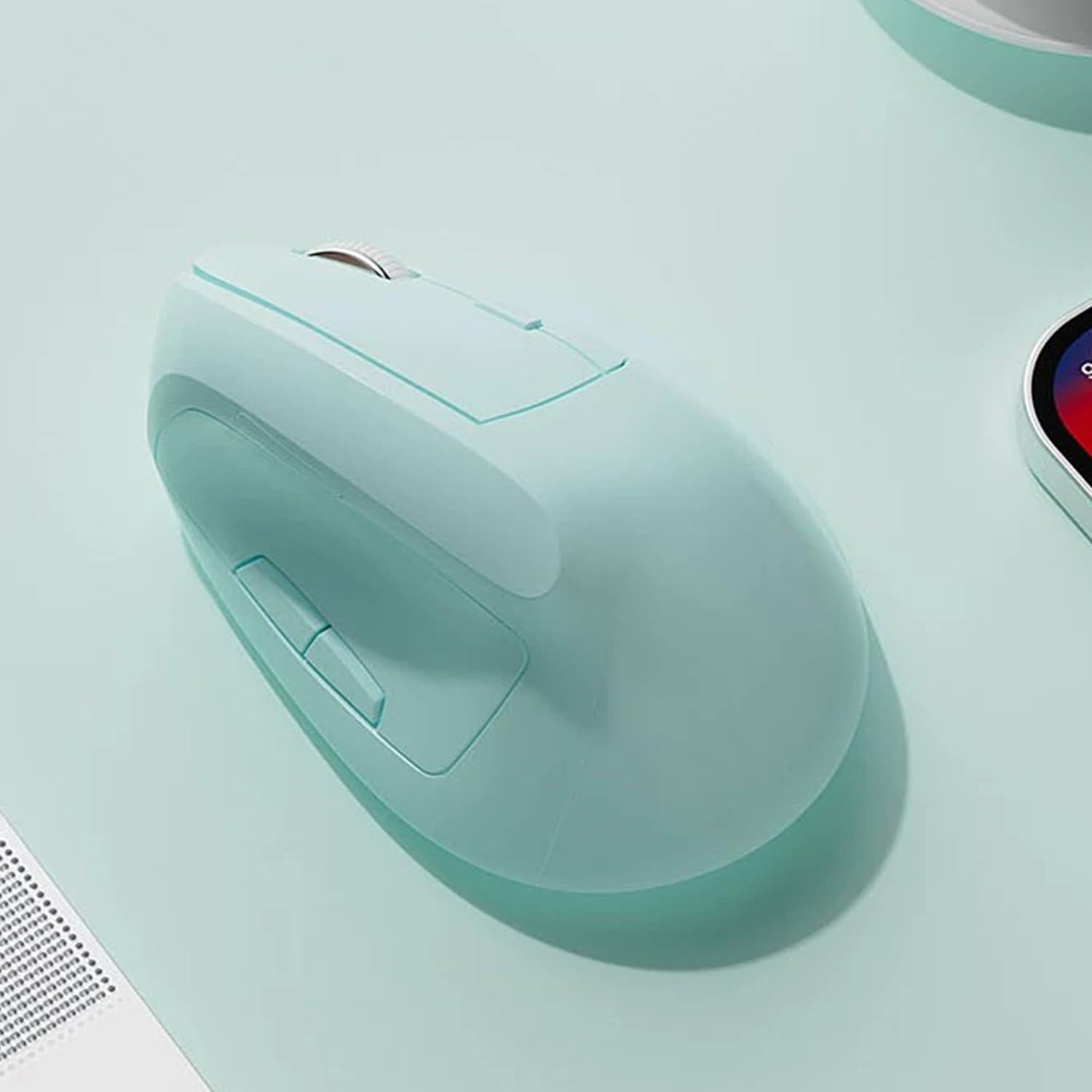 Ratón Vertical Ergonómico Inalámbrico MODID ZLSB-B 3200DPI Verde Aqua