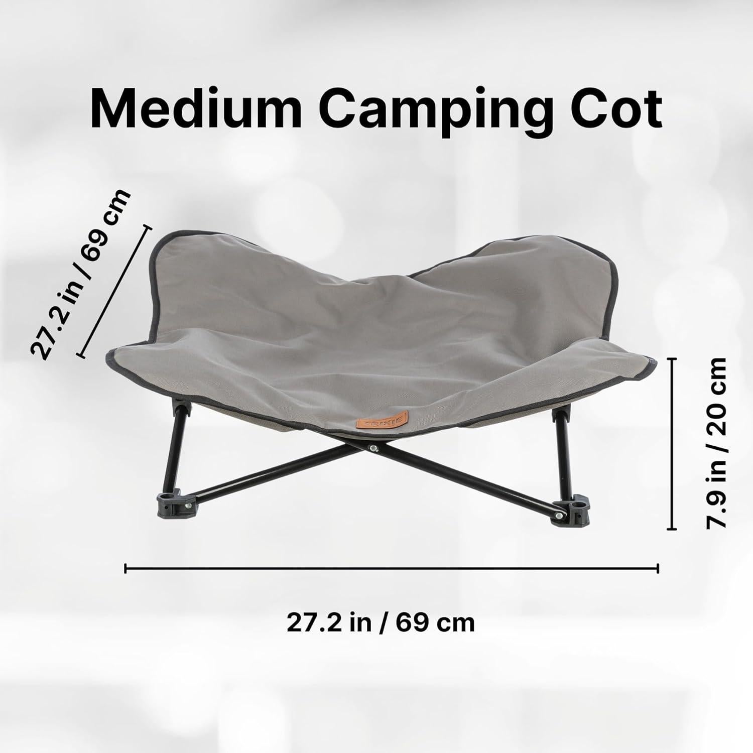 Cama de Camping Elevada para Perros TRIXIE Mediana 68.9x68.9cm