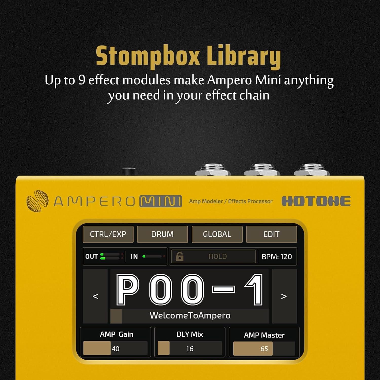 Amplificador de Guitarra Hotone Ampero Mini MP-50 0.48 kg