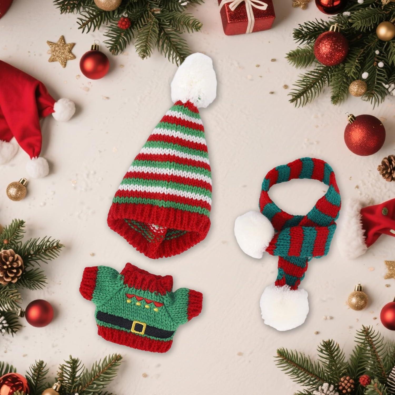 Conjunto de Ropa de Navidad para Muñeca Fukaisu 15cm/17cm