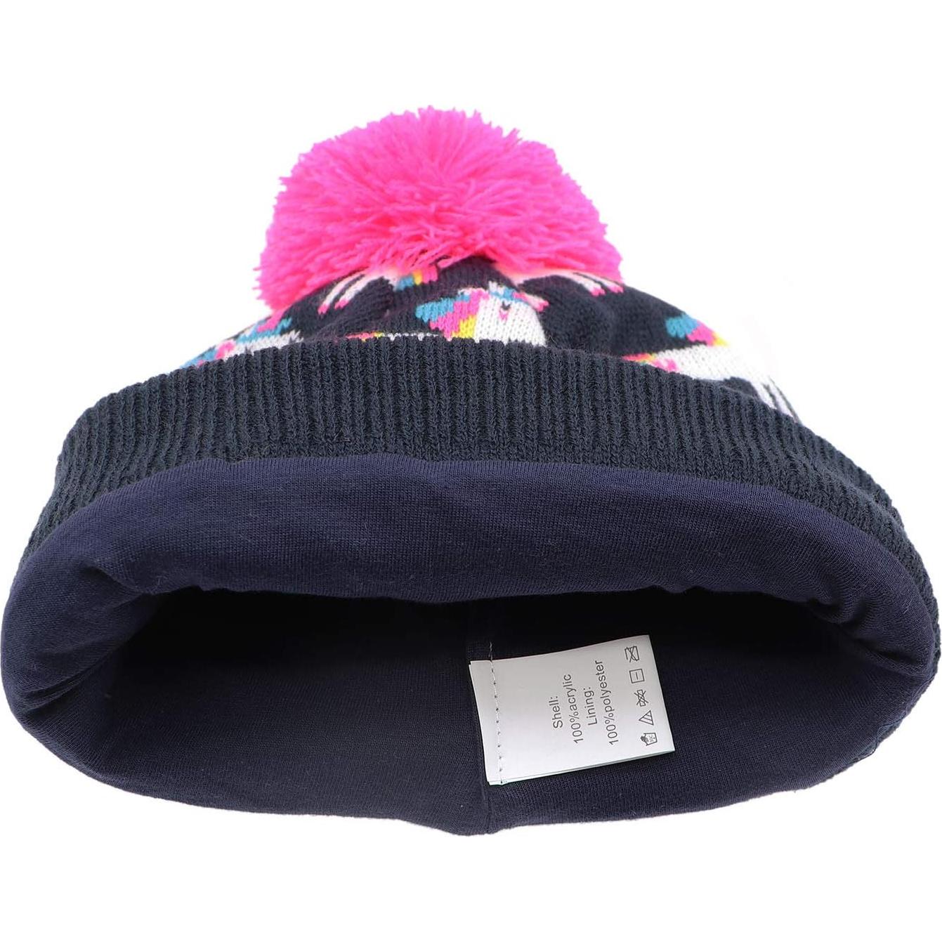 Conjunto Gorro y Guantes de Invierno Unicornio Niñas 2-8 Años