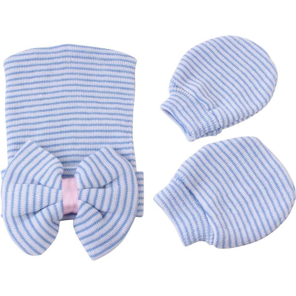 Gorro de Hospital para Recién Nacido Niña - 3 Conjuntos