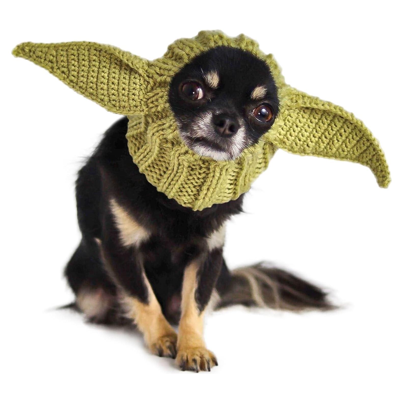 Disfraz Snood Baby Yoda Zoo Snoods para Perro Pequeño Verde