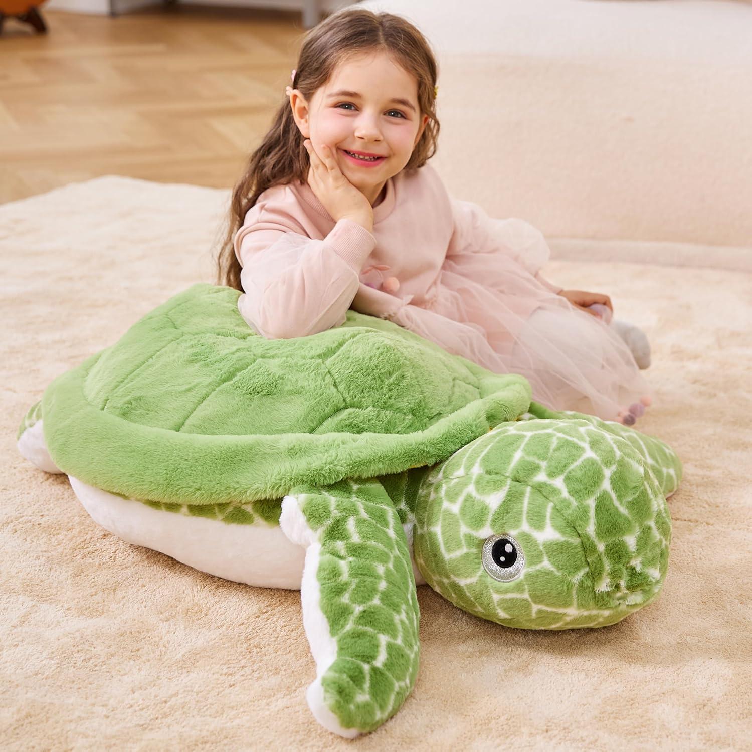 Juguete de Peluche Tortuga Marina Gigante IKASA 76 cm Suave