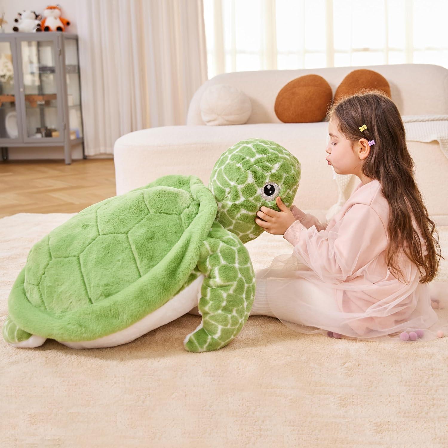 Juguete de Peluche Tortuga Marina Gigante IKASA 76 cm Suave