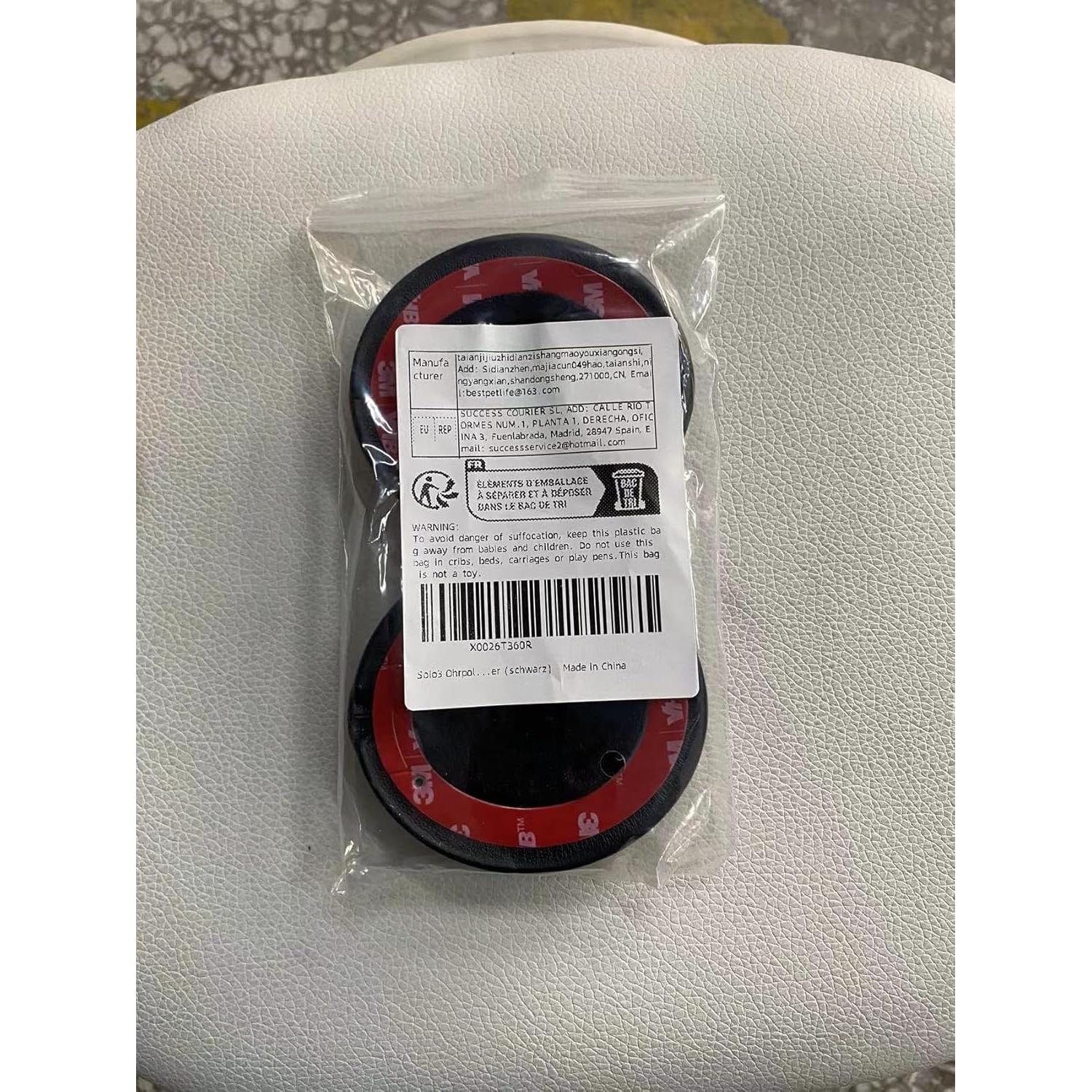 Almohadillas de Reemplazo Beats Solo 2 y 3 - Espuma de Memoria Negra