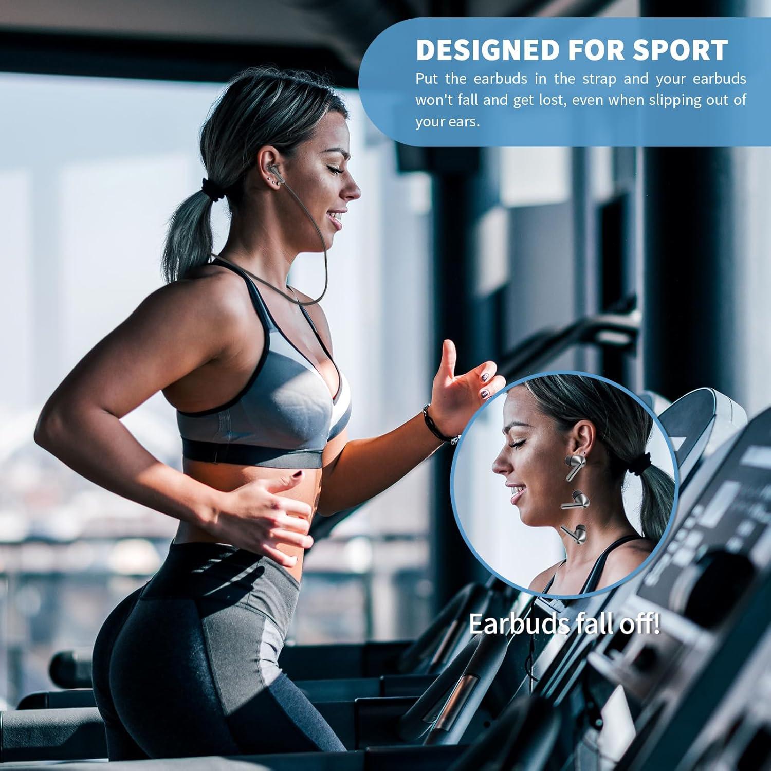 Correa Antipérdida TUDIOW para Galaxy Buds 3 Pro - Silicona Negra