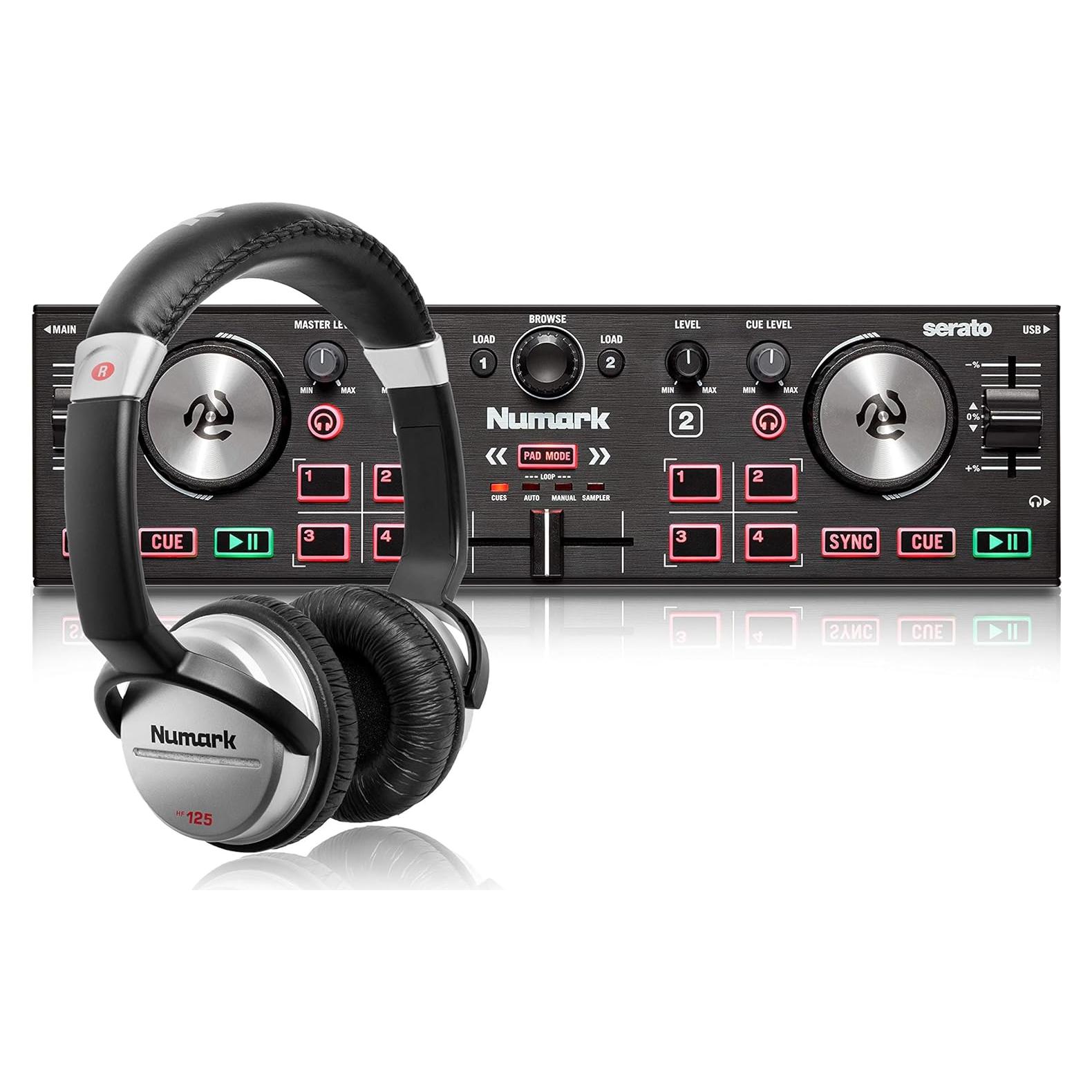 Controlador DJ Numark DJ2GO2 Touch con Auriculares DJ