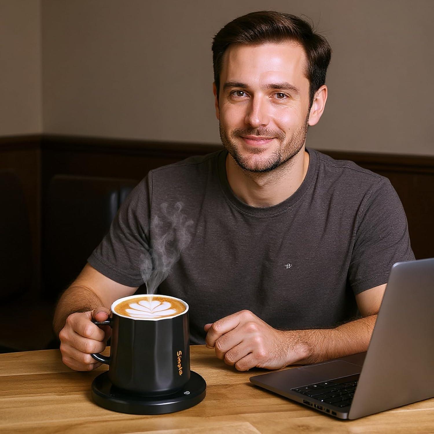 Calentador de Tazas Inteligente KRGMNHR Negro Mate 400 ml