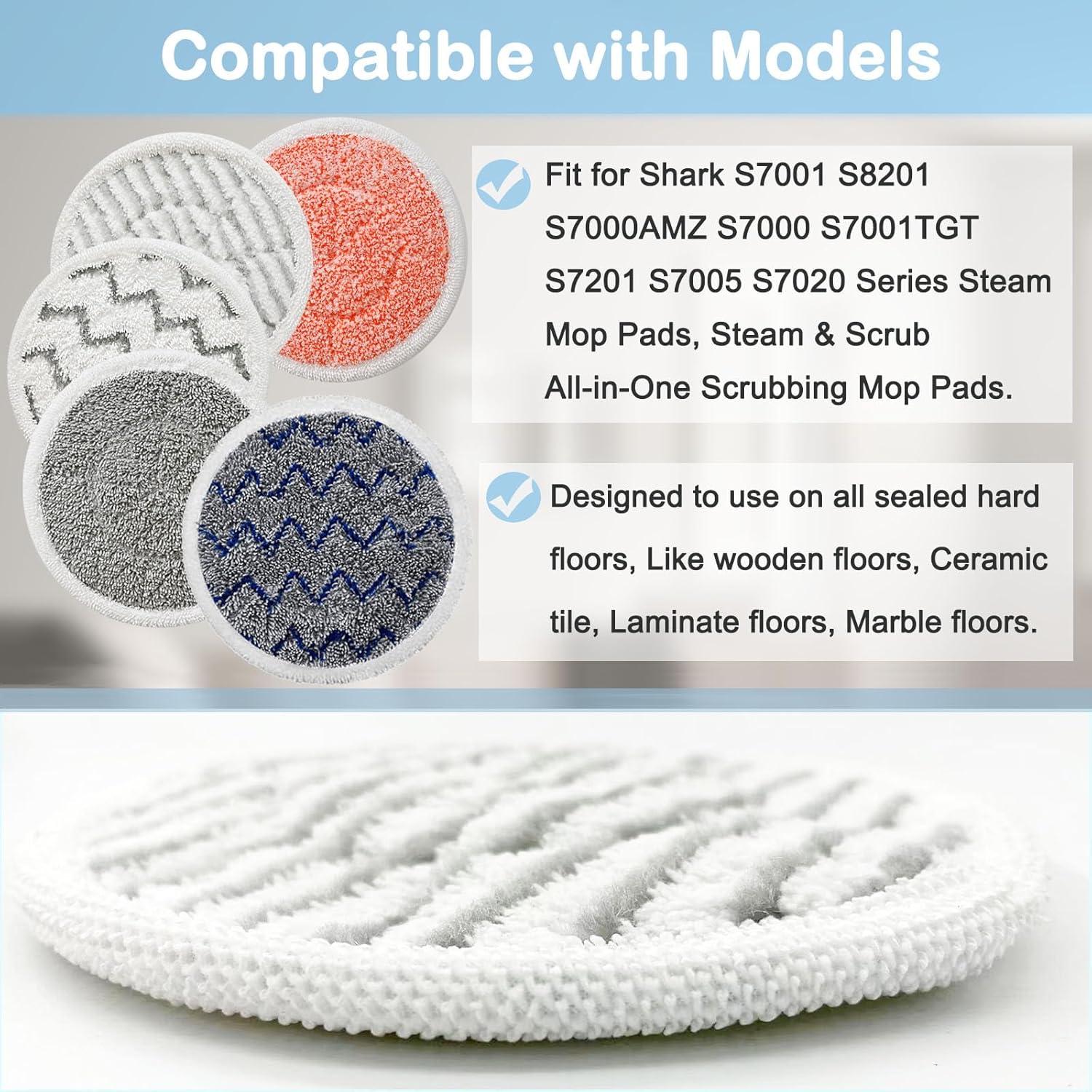Paquete de 12 Paños Mejorados para Mopas de Vapor Shark