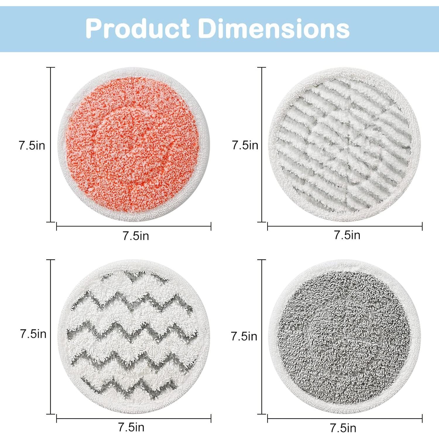 Paquete de 12 Paños Mejorados para Mopas de Vapor Shark