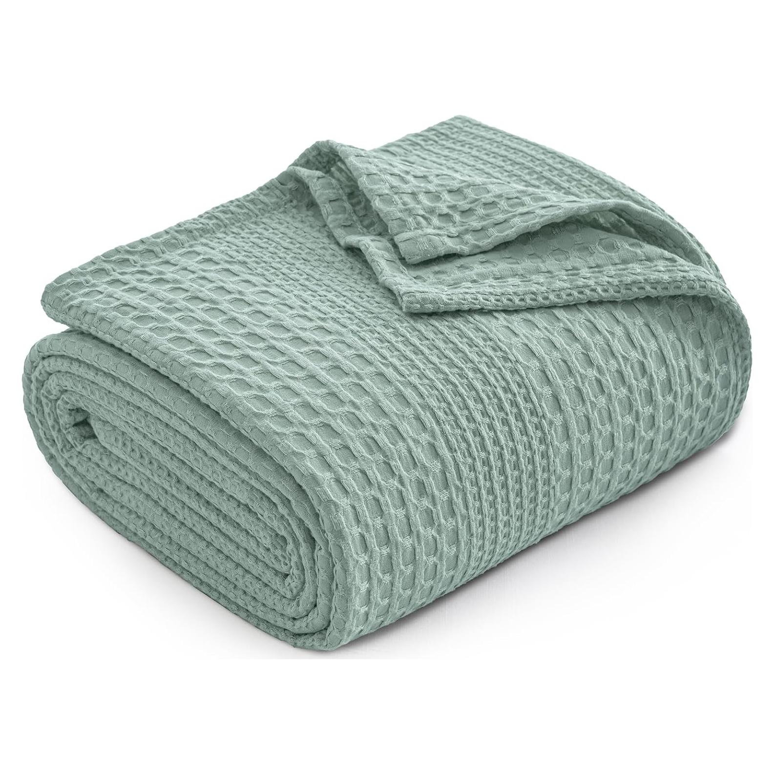 Manta Ligera Waffle PHF Individual 167x229cm Aqua Gris