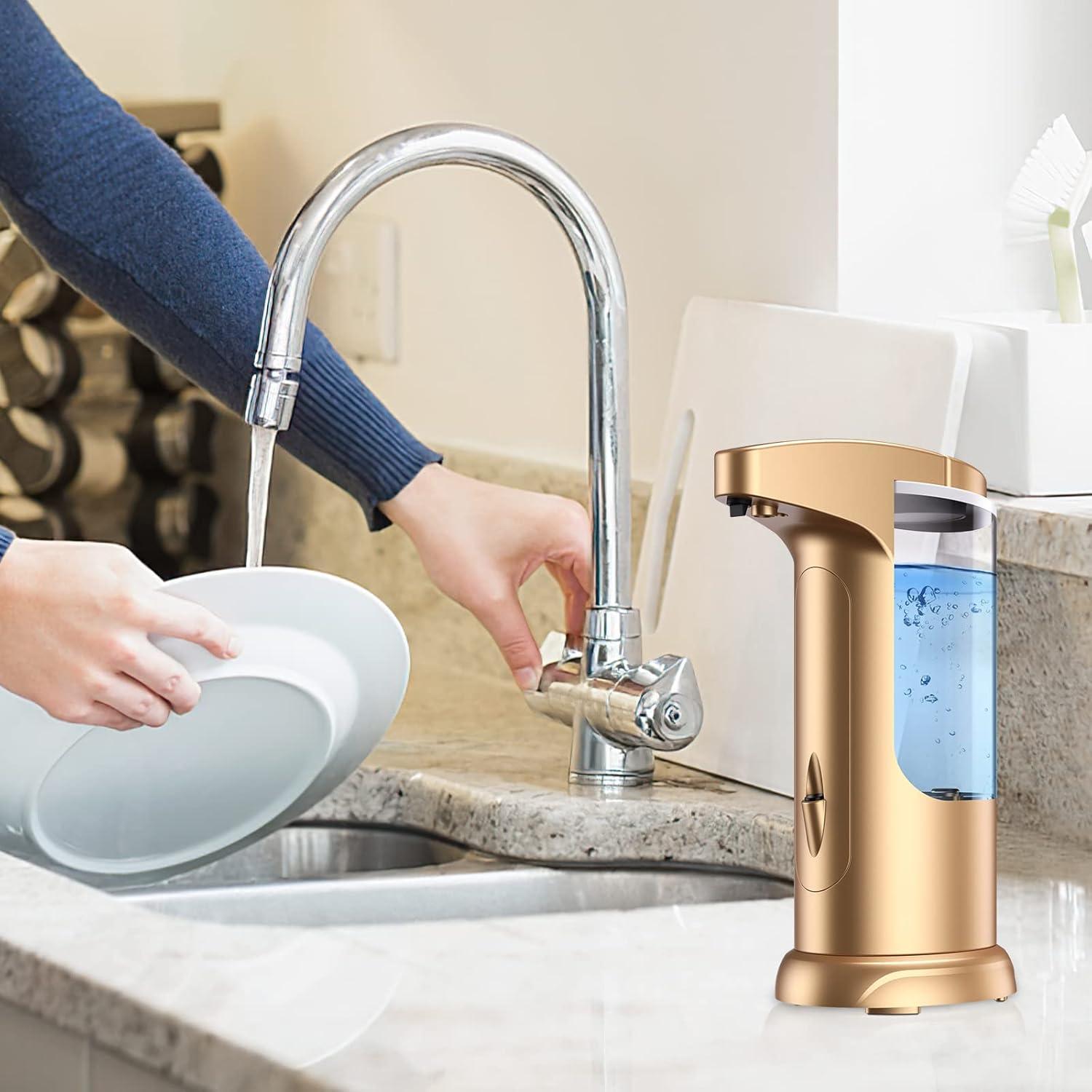 Dispensador Automático de Jabón Líquido Ankilo 370ml Dorado