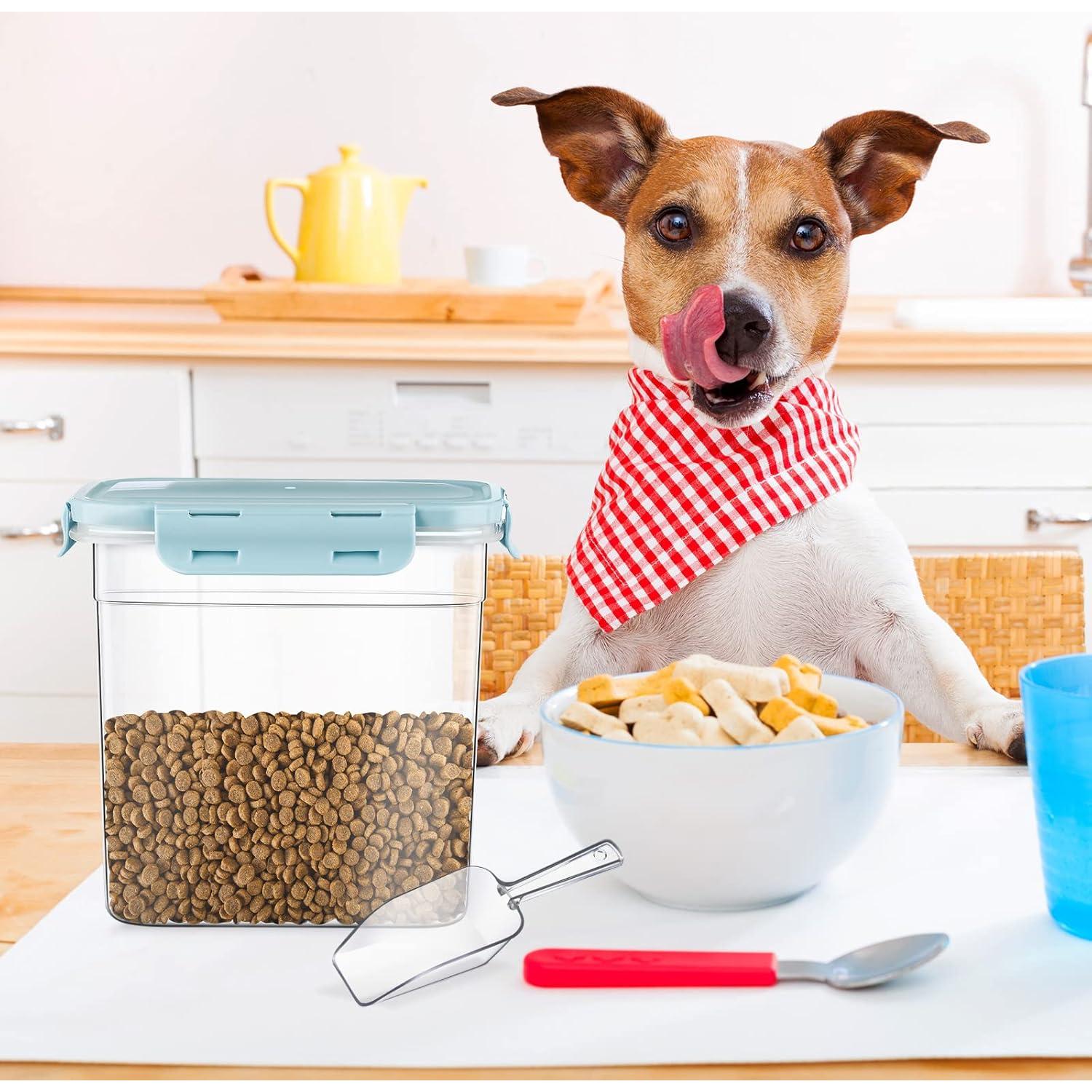 Contenedores de Almacenamiento para Comida de Mascotas Patelai - 3 Piezas, 1.2L a 3.8L, Herméticos y Apilables