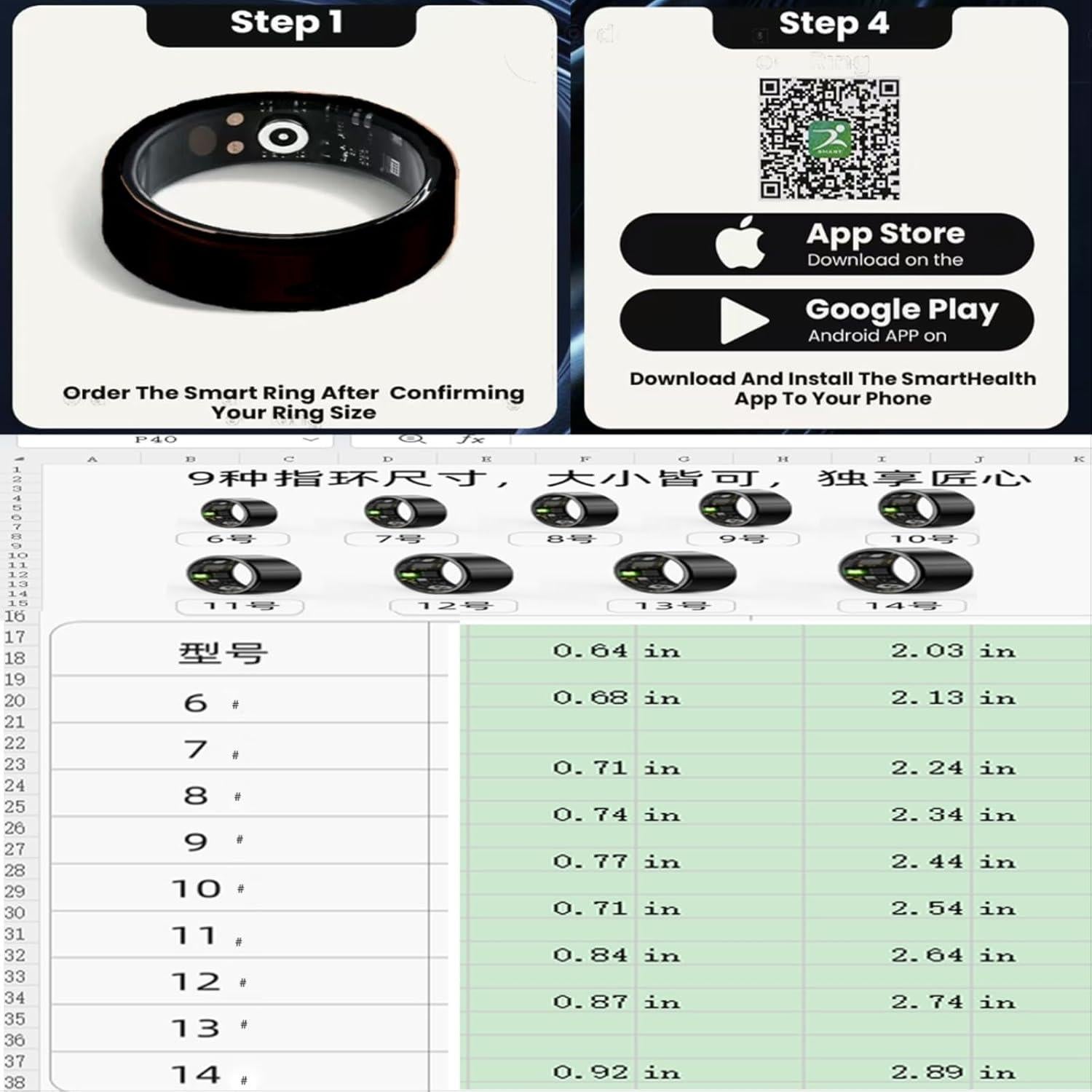 Anillo Inteligente Cvrpaor Sr06 Fitness Monitoreo Salud 6#