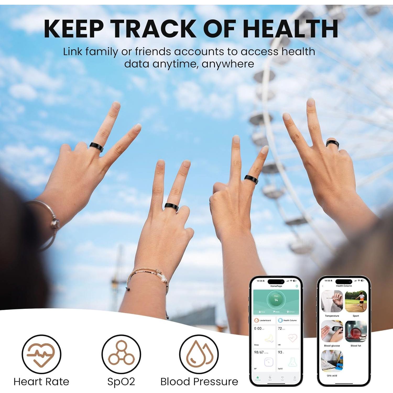 Anillo Inteligente Cvrpaor Sr06 Fitness Monitoreo Salud 6#