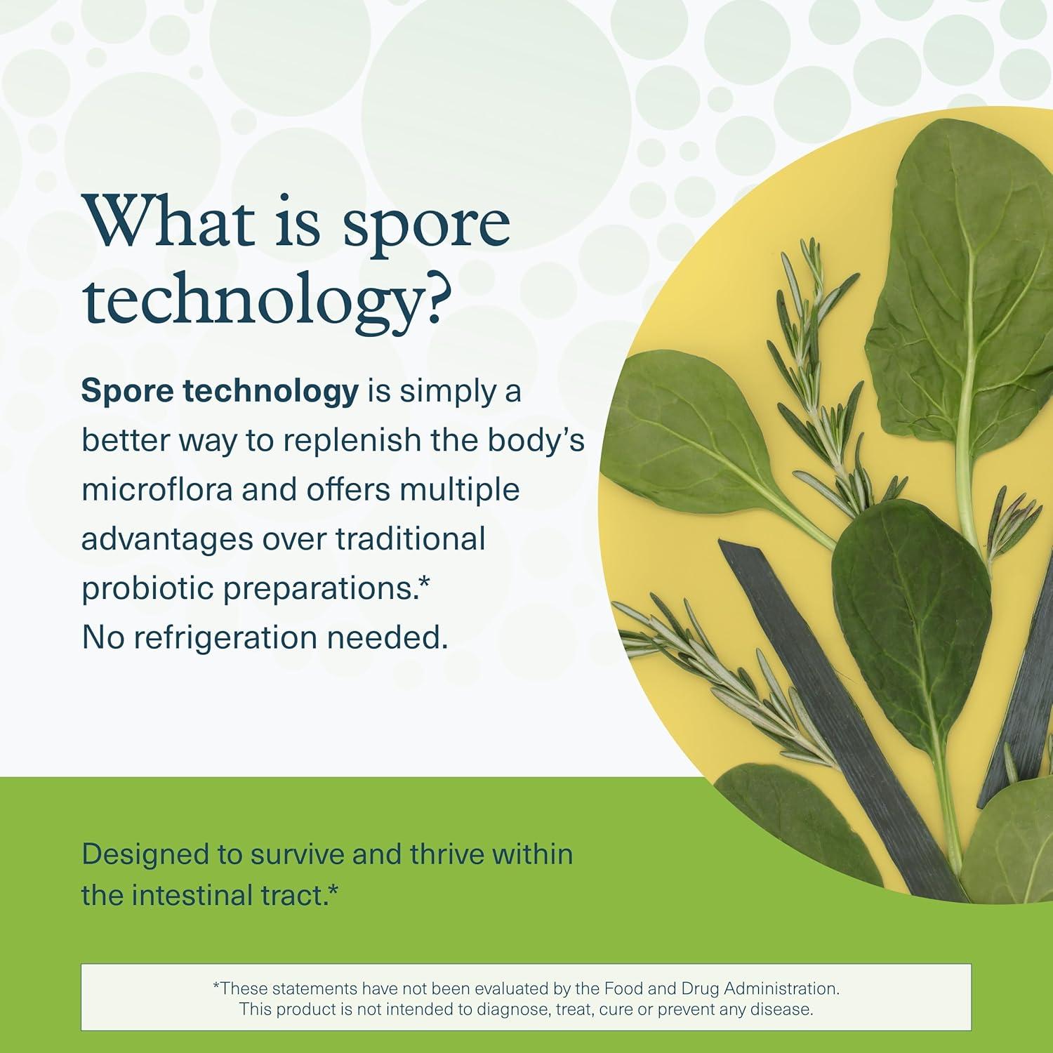 Youtheory Polvo Probiotico de Esporas 98g - Suplemento Vegano