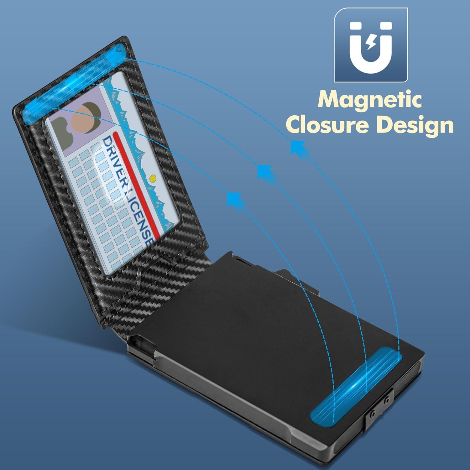 Billetera Minimalista Vandz HC-6 con Bloqueo RFID - Fibra de Carbono