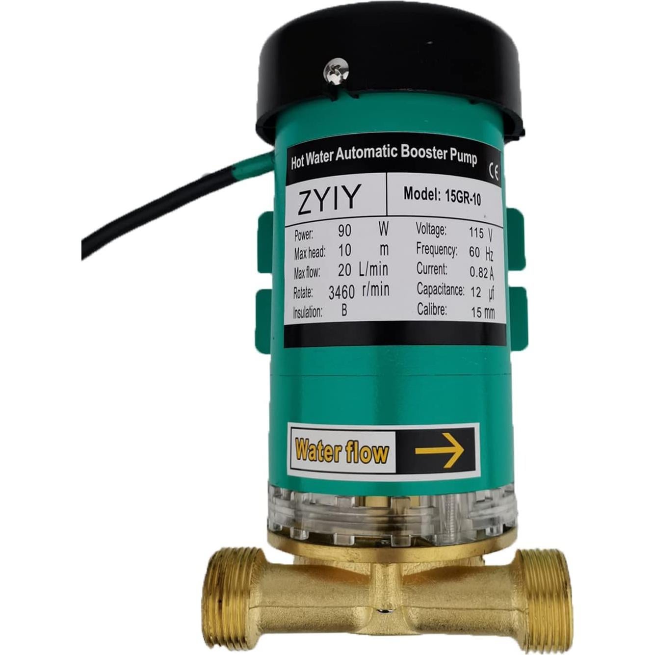 Bomba de refuerzo ZYIY 90W 20L/min 10m para agua