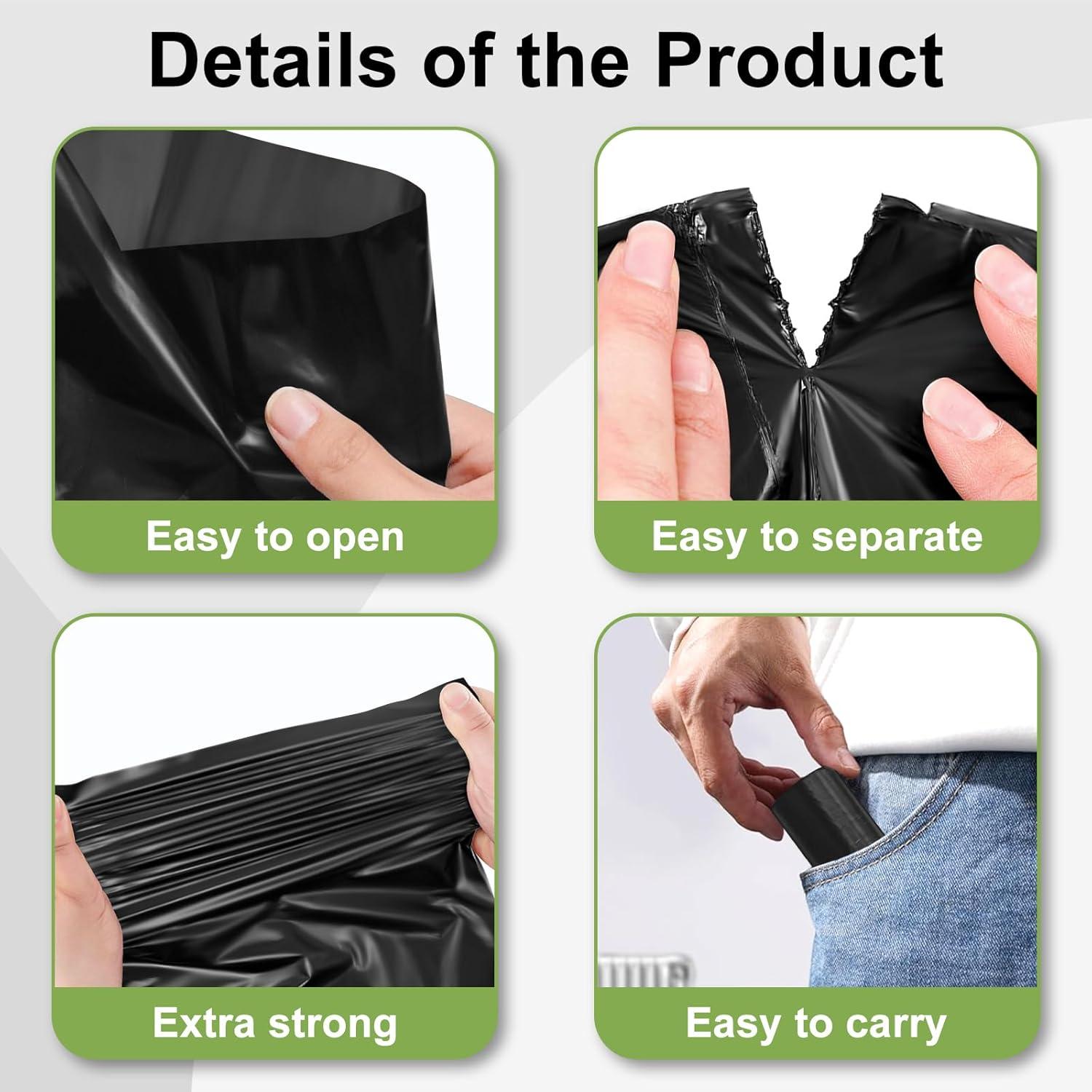 Bolsas de Desechos para Perros Toplive 240 Unidades Negras