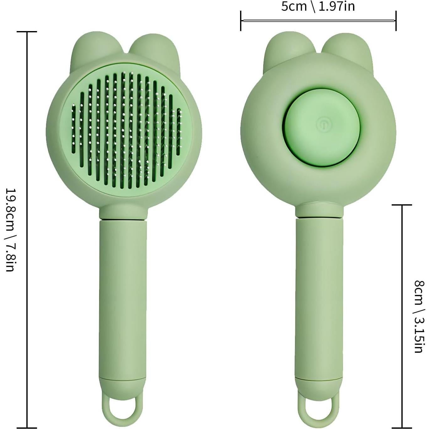 Cepillo Deshedding para Gatos y Perros Zoocozy Verde