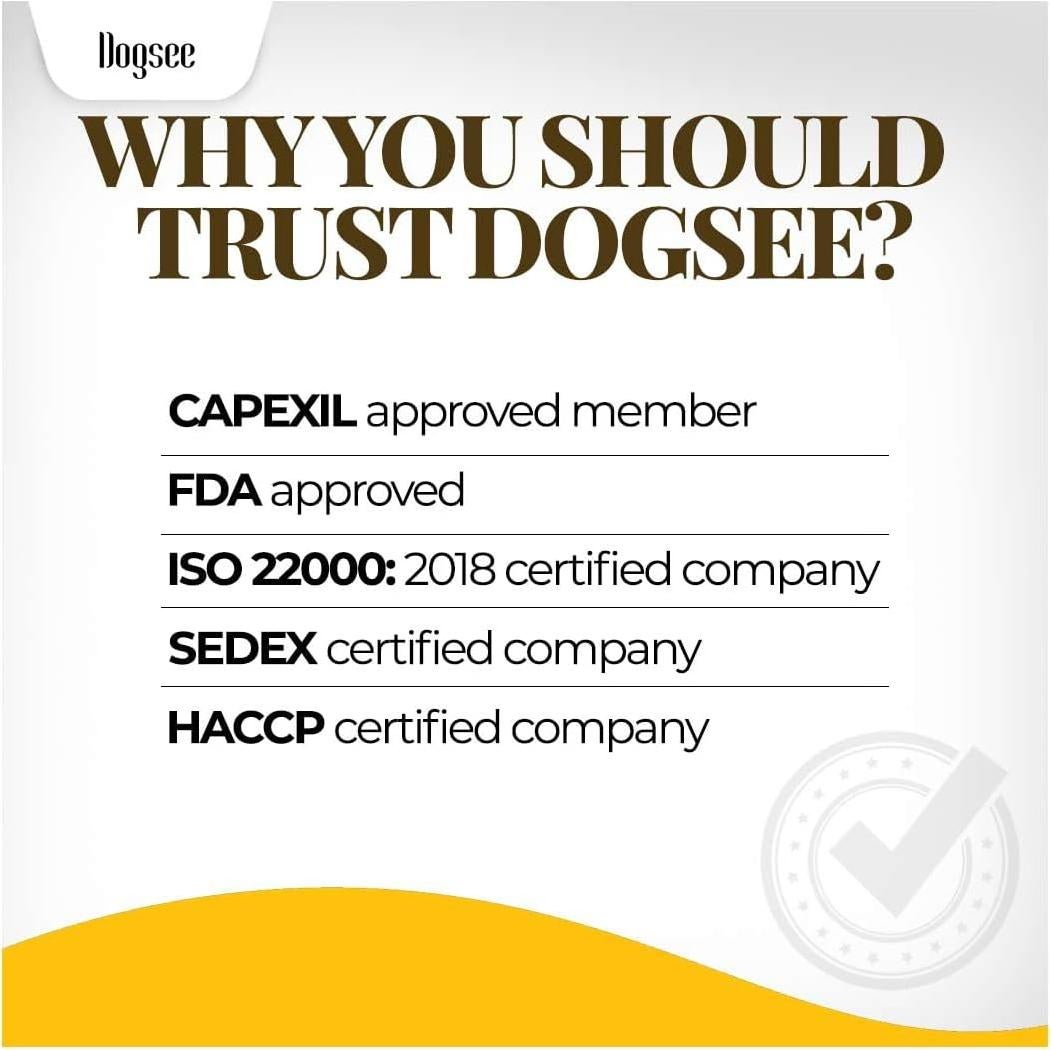 Dogsee Yak Chews para Perros Pequeños - 5 Barras 168g