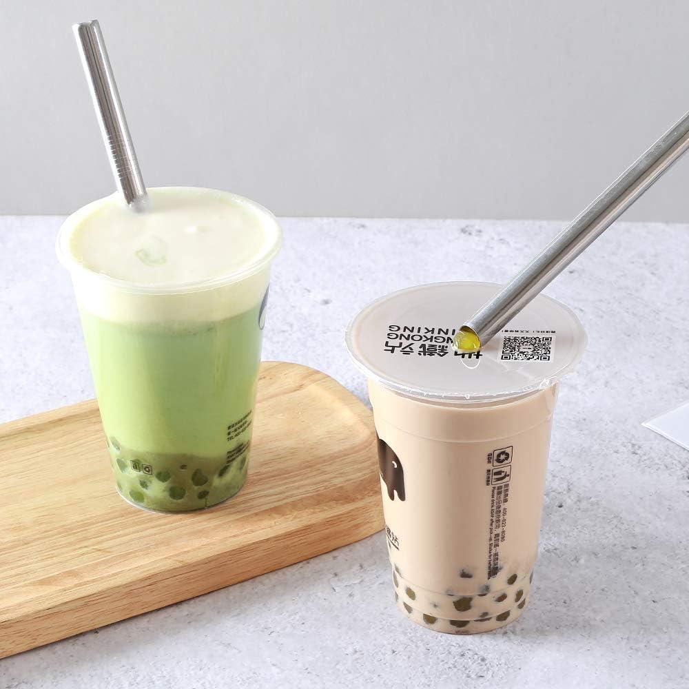 6 Pajitas Reutilizables de Acero Inoxidable Otstar 12 mm