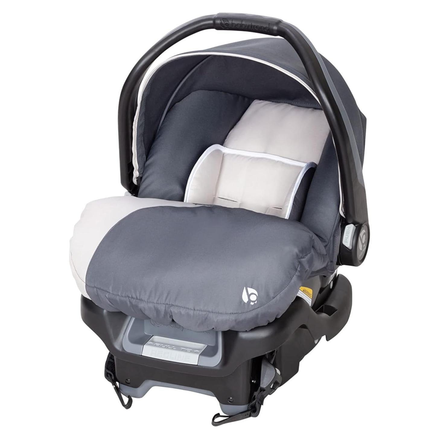 Baby Trend Ally Newborn Baby Infant Car Seat Carrier Travel System with Harness and Extra Cozy Cover for Babies Up to 35 Pounds, Gray Magnolia