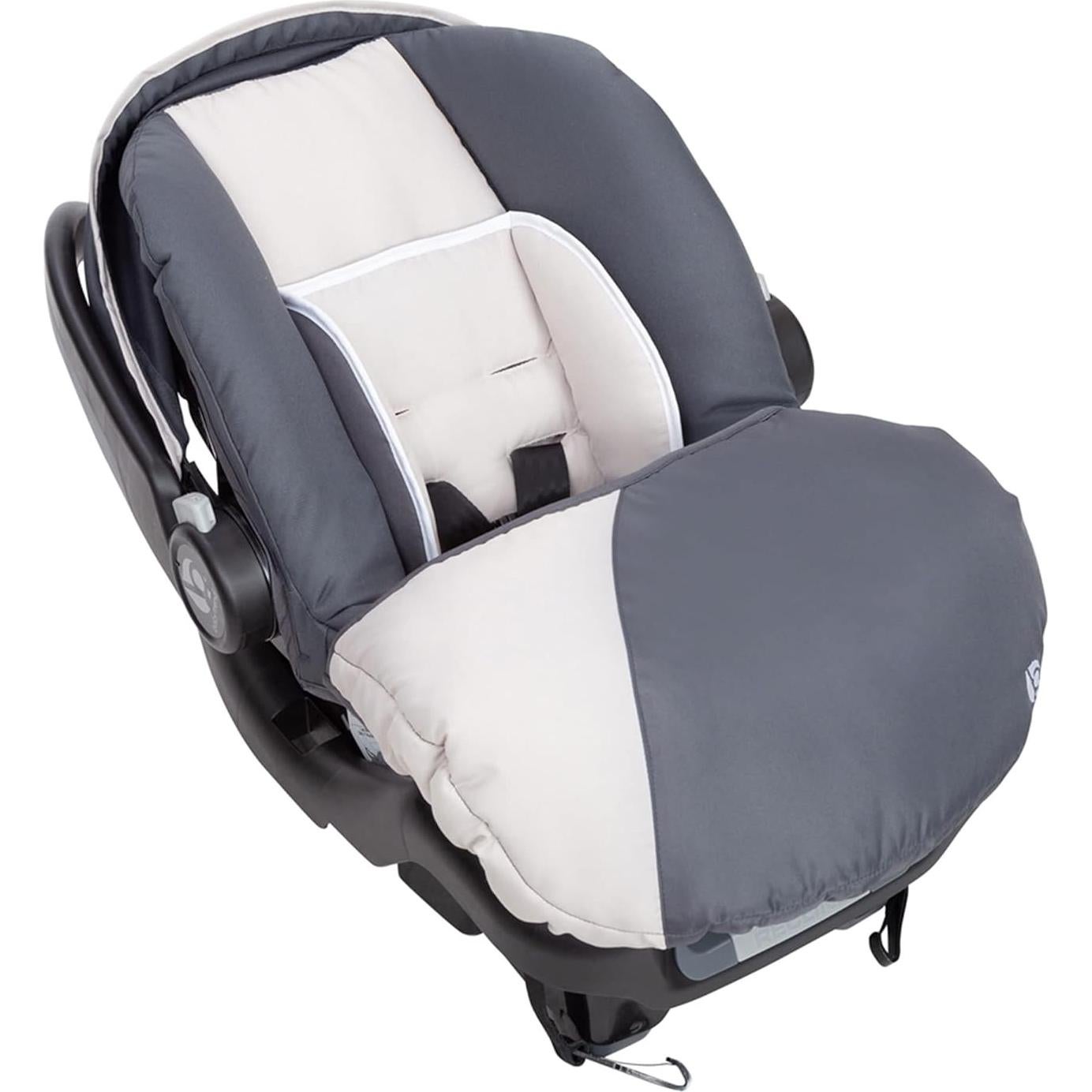 Baby Trend Ally Newborn Baby Infant Car Seat Carrier Travel System with Harness and Extra Cozy Cover for Babies Up to 35 Pounds, Gray Magnolia