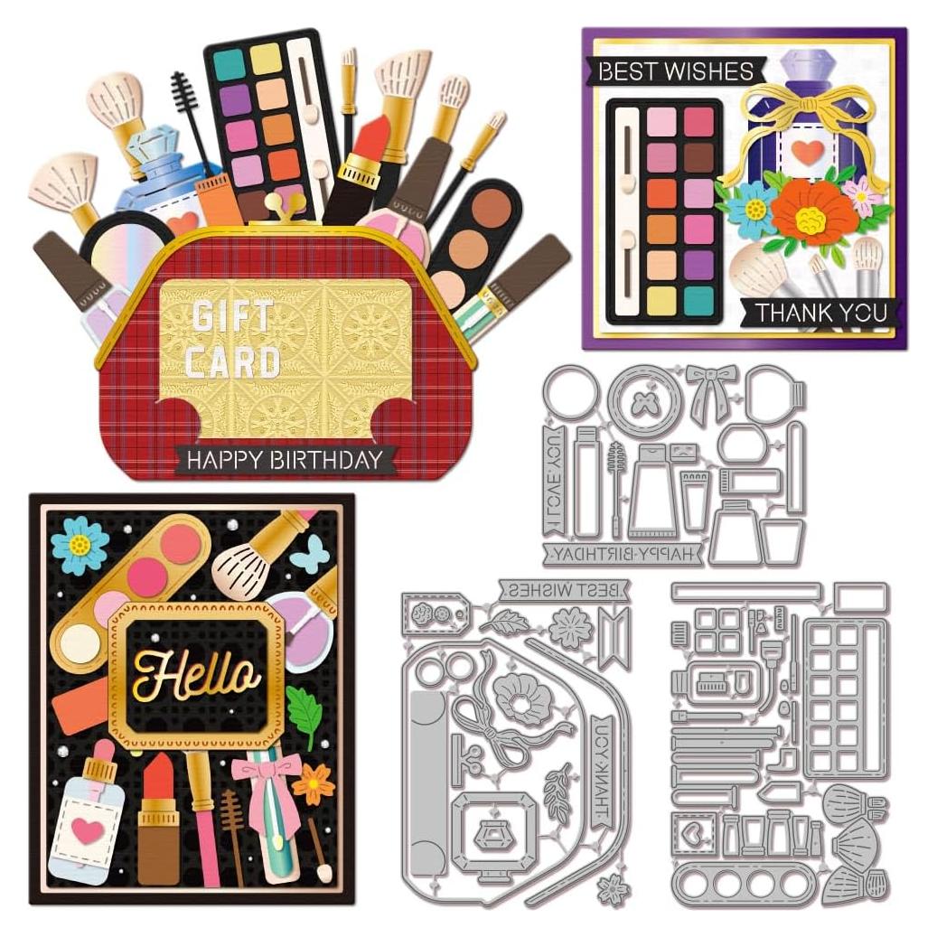 Troqueles de Corte GLOBLELAND para DIY - Bolsa Cosmética 54 Piezas