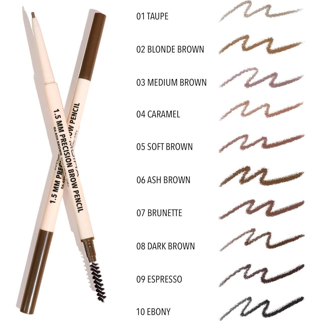 Lápiz de Cejas de Precisión Moira 006 Marrón Ceniza