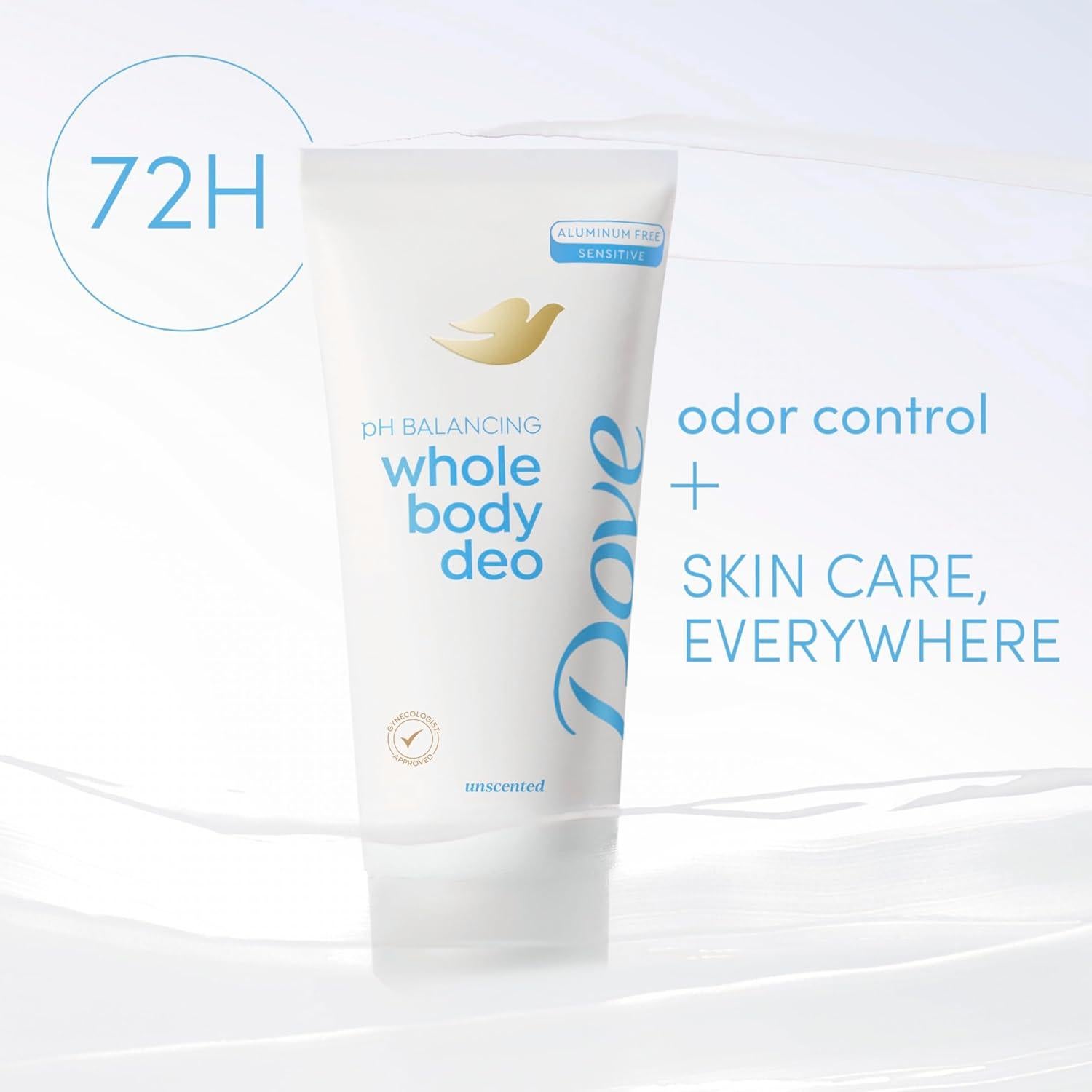Desodorante Corporal Dove Sin Aluminio 70.87 g - 72h Control Olores