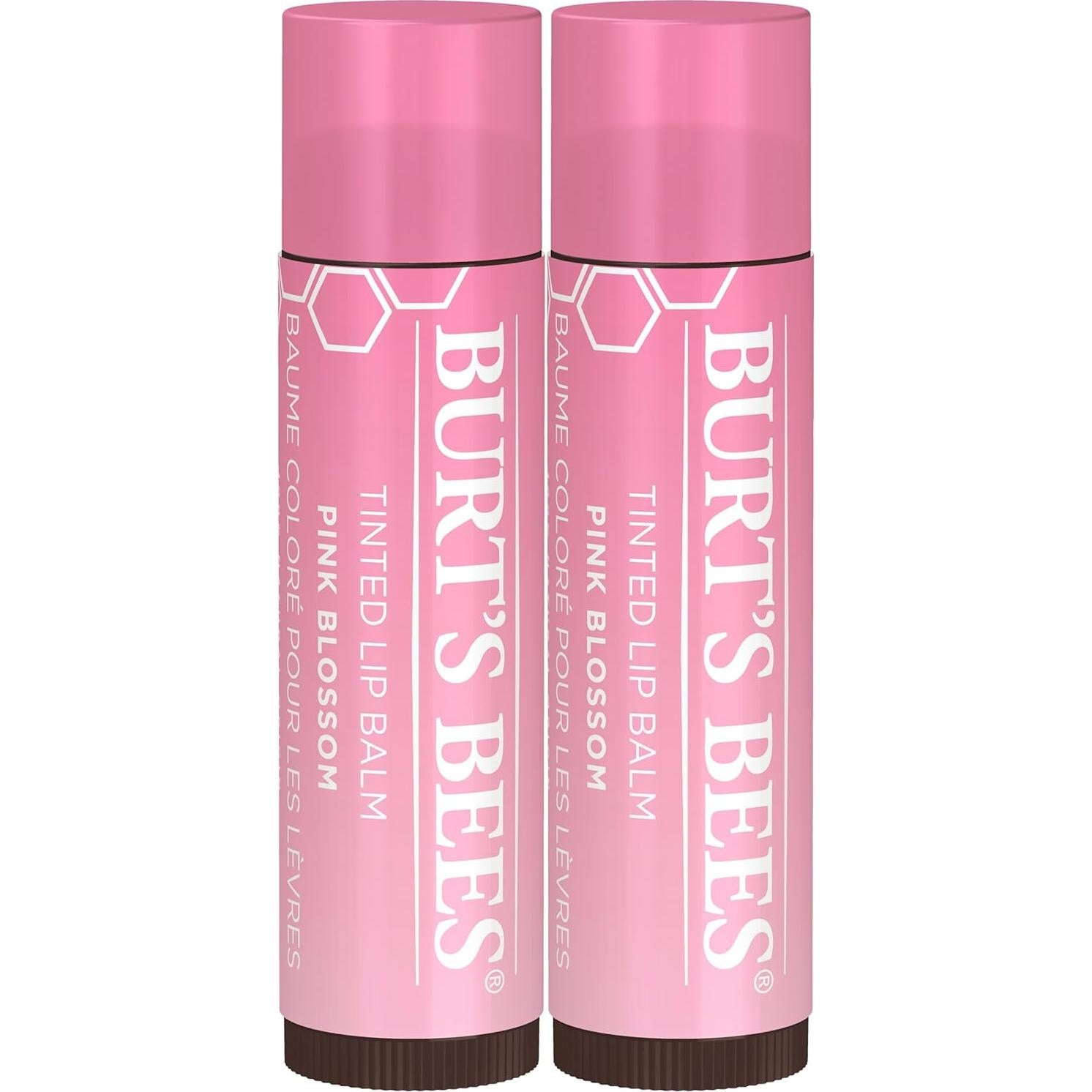 Bálsamo Labial Teñido Burt's Bees 2-Pack Zinnia y Flor de Rosa
