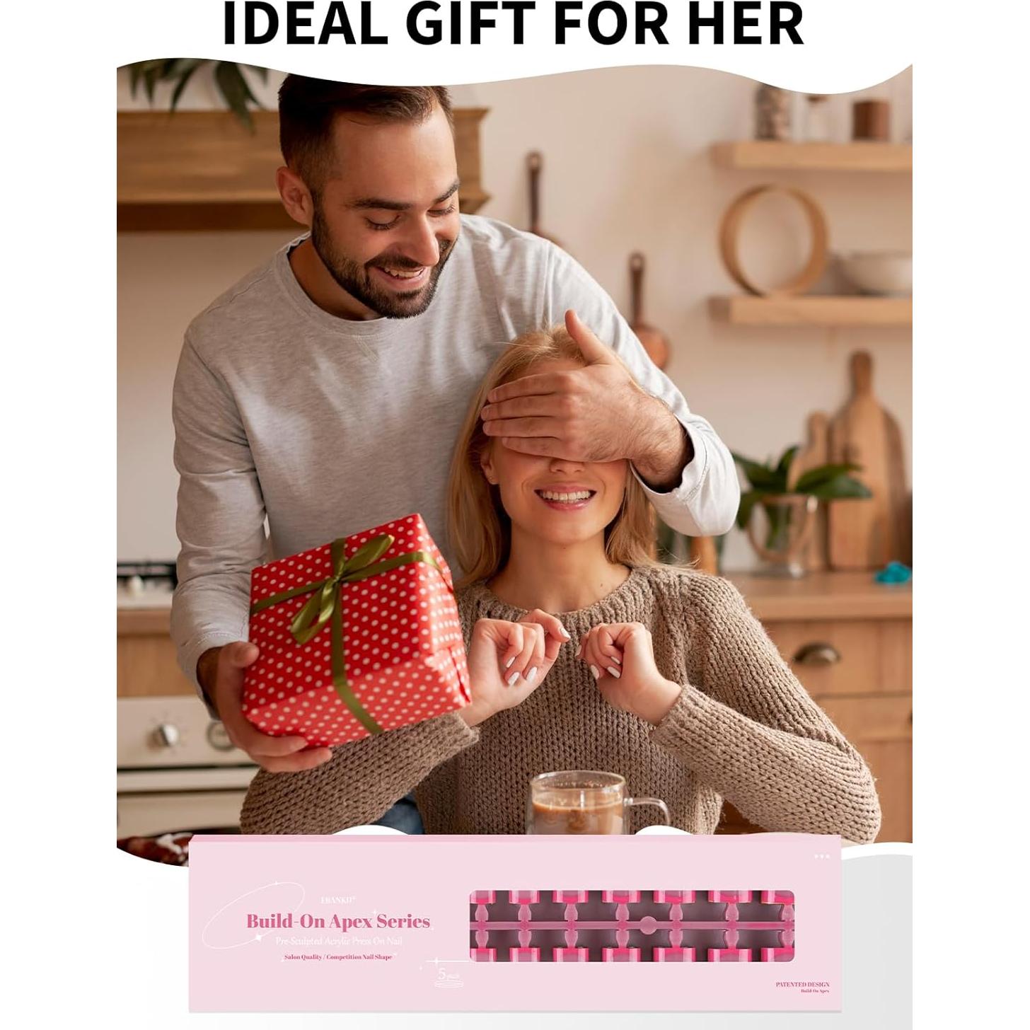 Uñas Postizas para Dedos de los Pies EBANKU 150 Pcs Tips Franceses