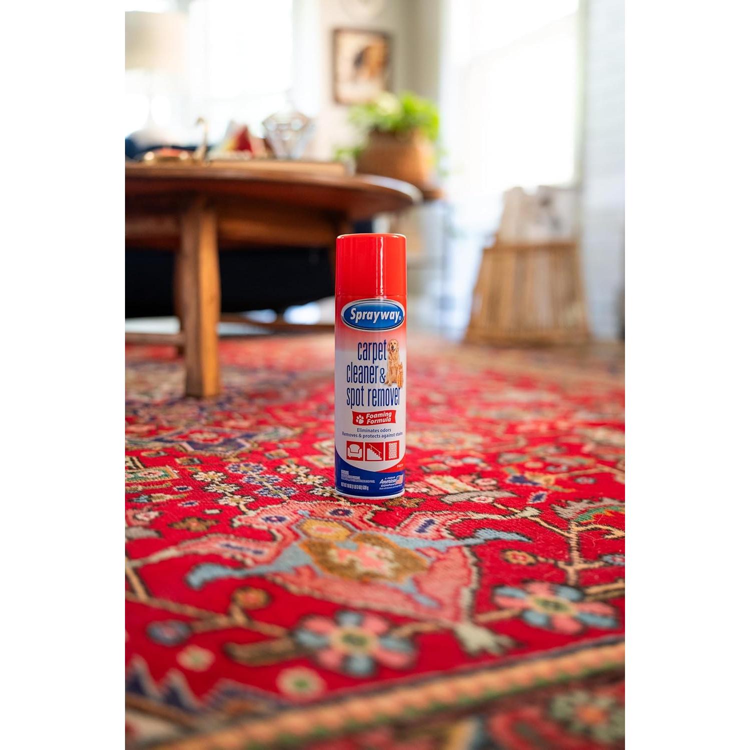 Limpiador de Alfombras Sprayway 537g para Mascotas - Elimina Manchas y Olores