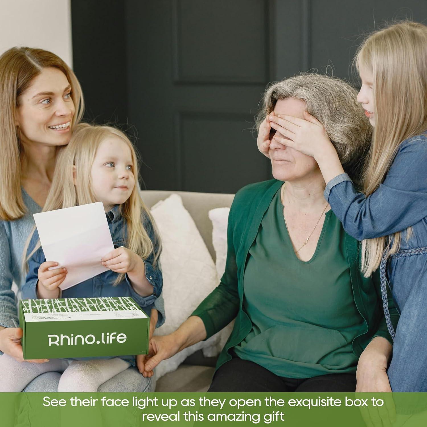 Tabla de cortar de bambú RhinoLife 30.6x20.7cm con ranura