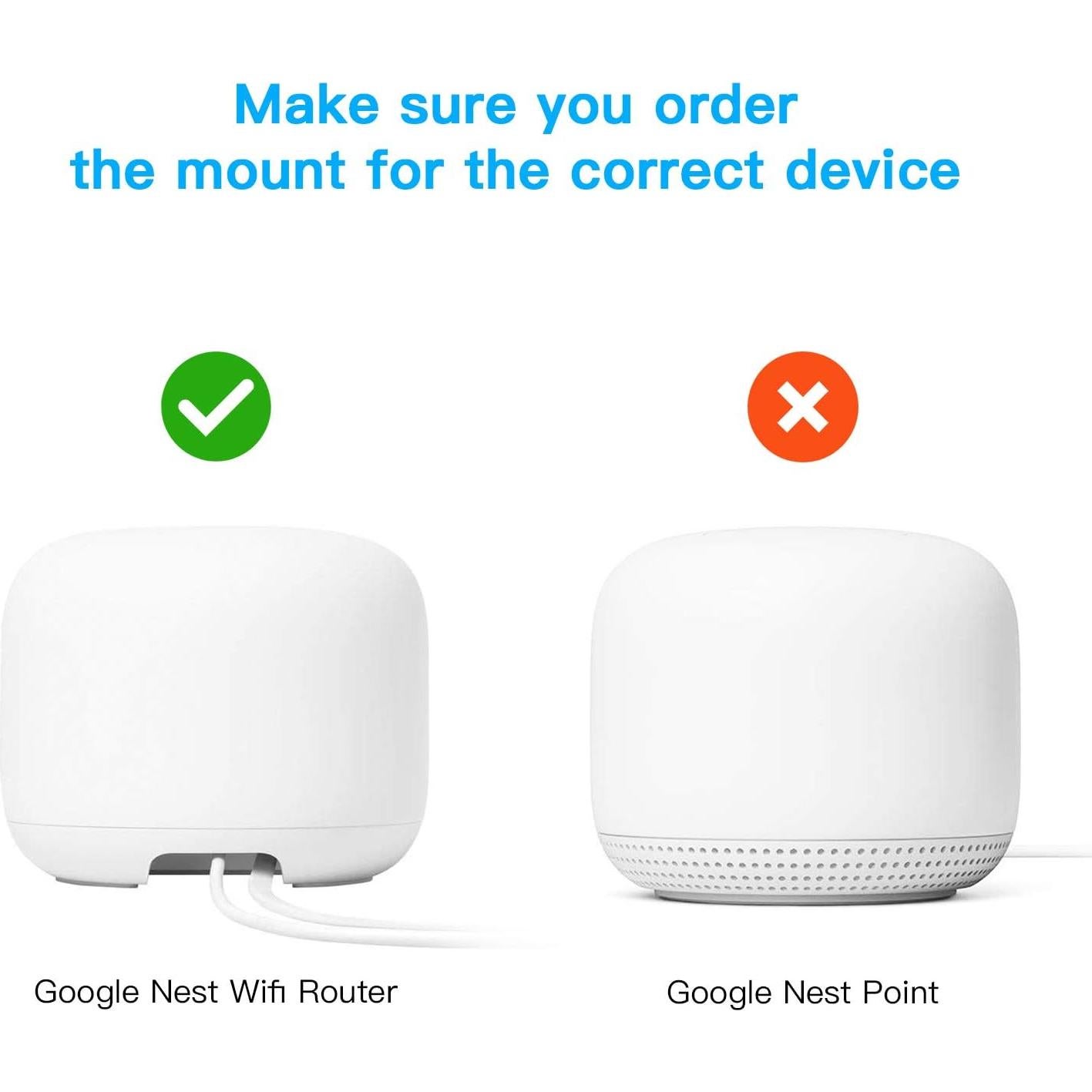 Soporte de Pared HOLACA para Router Google Nest WiFi 2da Gen