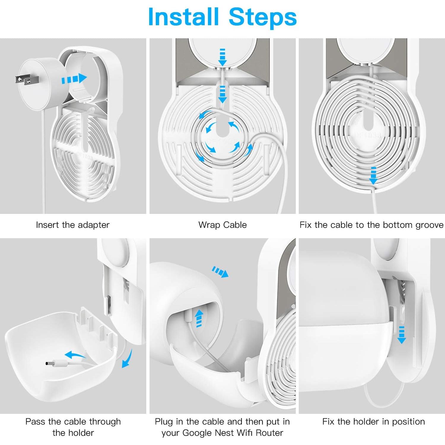 Soporte de Pared HOLACA para Router Google Nest WiFi 2da Gen