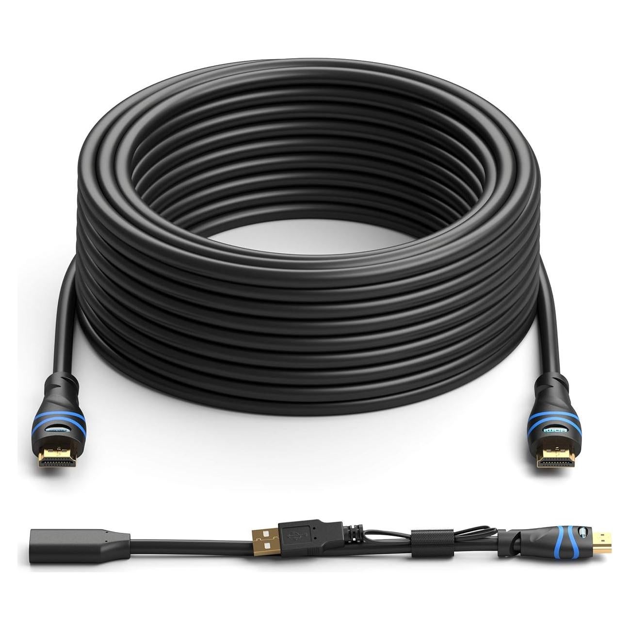 Cable HDMI 4K BlueRigger 10.67 m con amplificador CL3