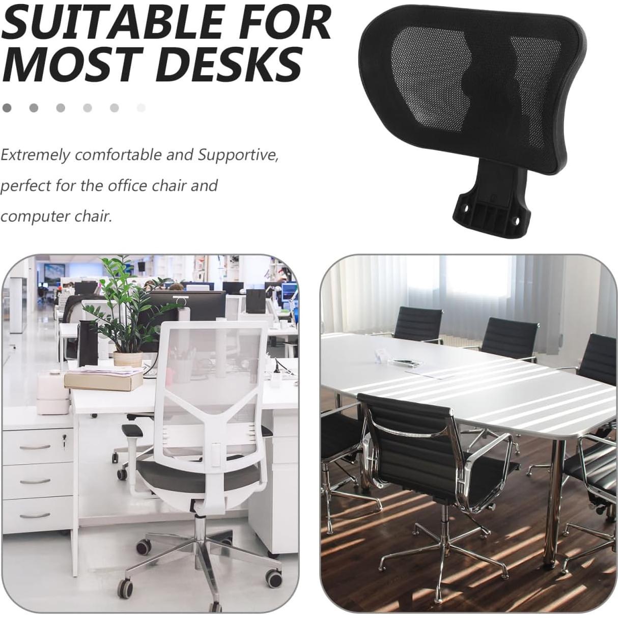 Reposacabezas ajustable Tofficu para silla de oficina negro
