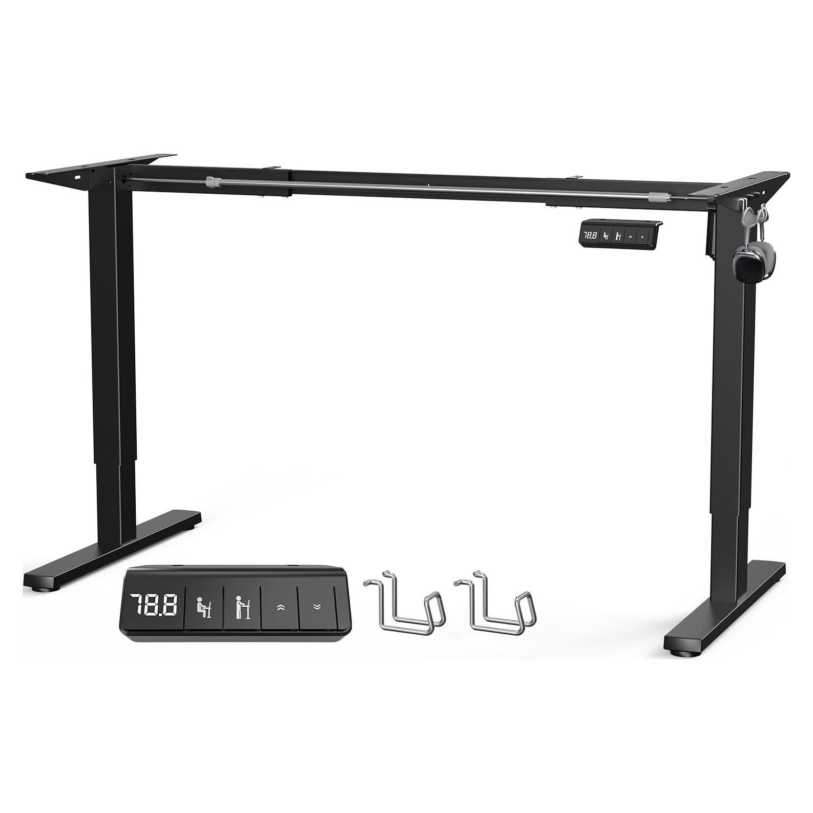 Marco de Escritorio Elevable Eléctrico Xyndyx Negro 1 Motor