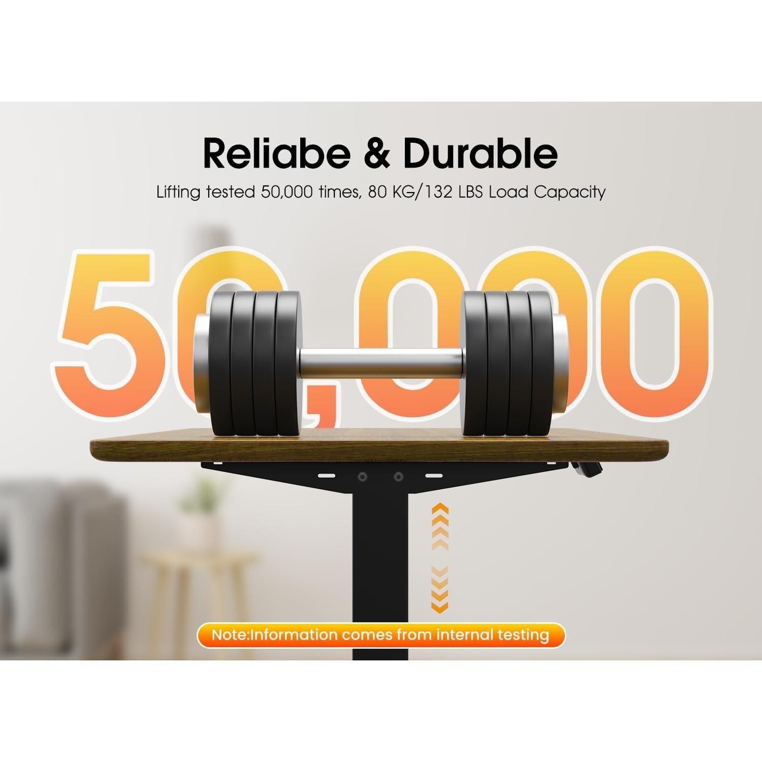 Marco de Escritorio Elevable Eléctrico Xyndyx Negro 1 Motor