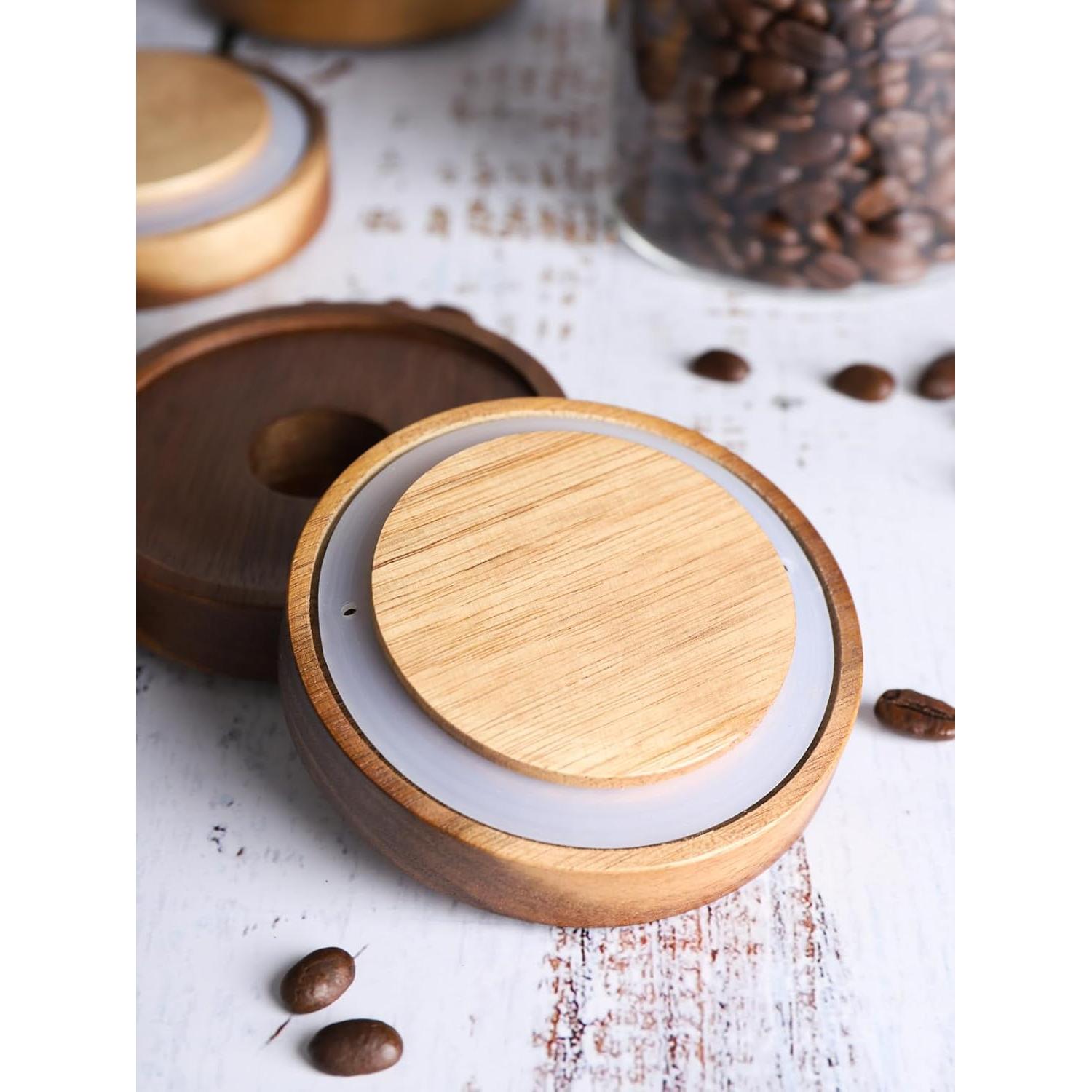 Juego de 6 tarros de vidrio herméticos Kanwone 500ml